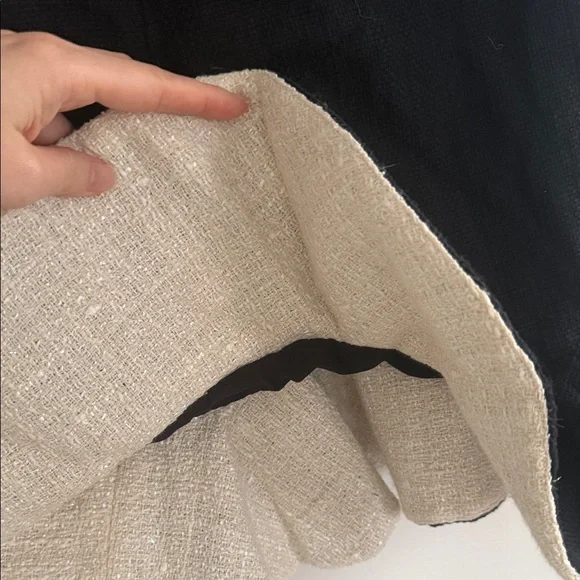 LaBoutique Black Tweed Ruffle Hem Mini Dress - Picture 5 of 7